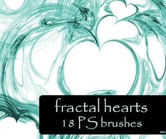 Hearts Fractal Brushes