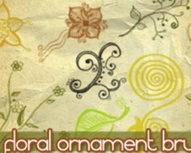 Floral ornament brushes