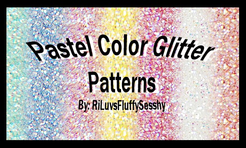 Pastel Color Glitter Patterns