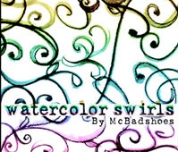 Watercolor Swirls