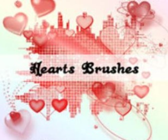 Hearts Brushes 4