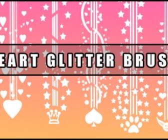 Heart Glitter Brush