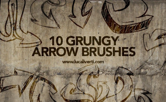 Grungy Arrow  Brushes