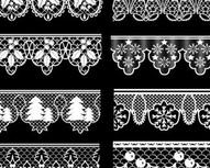 Christmas Lace Pattern Brushes