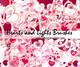Hearts and Lights Brushes