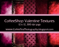 Grungy CoffeeShop Valentine Textures
