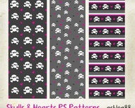 PS Patterns -Skulls and Hearts