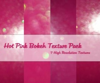 Hot Pink Bokeh Texture Pack