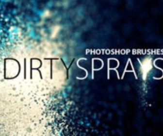 Dirty Spray Photoshop Brushes