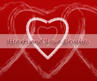 Hearts and Love Brushes
