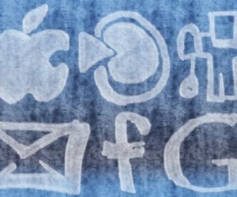 Grunge Social Media Logos