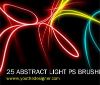 25 Abstract Light Brushes Vol.1