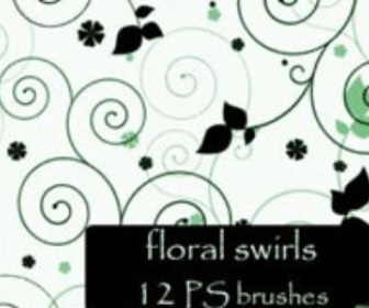 Floral swirls brushes