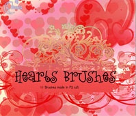 Hearts Brushes 3