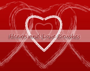 Hearts and Love Brushes