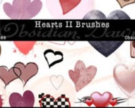 Hearts II Photoshop Brushes