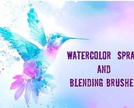 Watercolor Spray Brushes