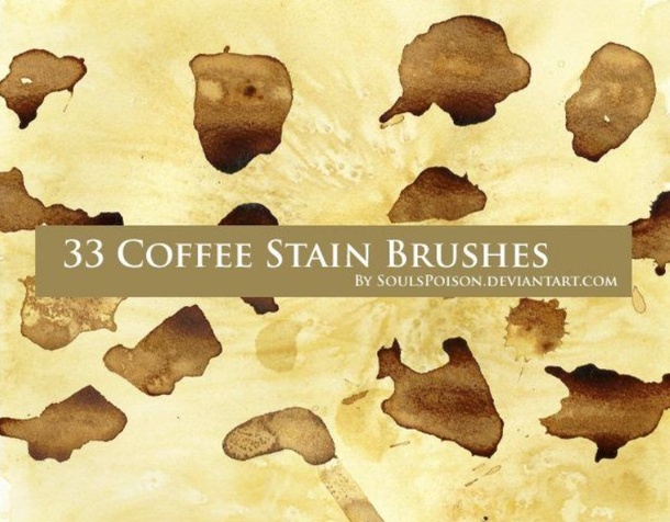 Coffee Stain Brushes set