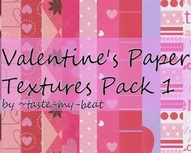 Valentine’s Paper Textures  Pack 1