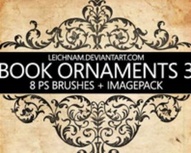 Book Ornaments Brushes 3