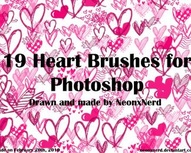 PS Brushes Set 1 – Hearts