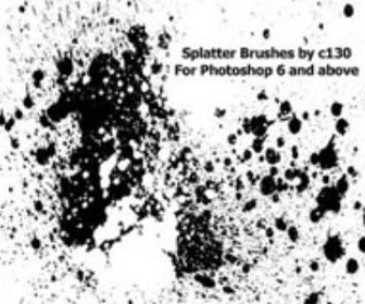Splatter brushes