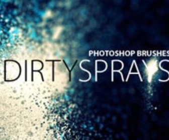 Dirty Spray Photoshop Brushes