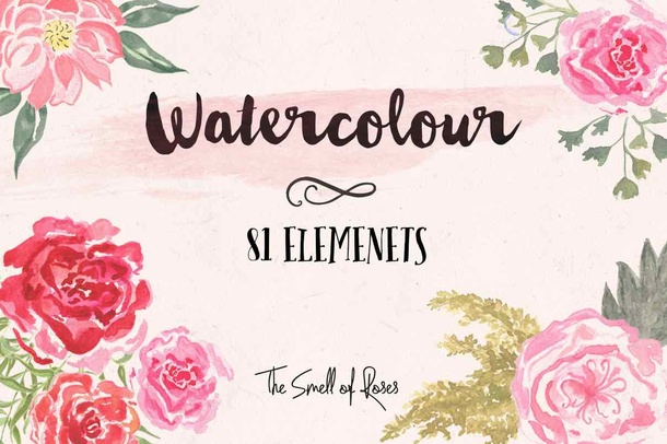 Watercolour Flower Brushes