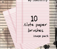 Note paper brushes