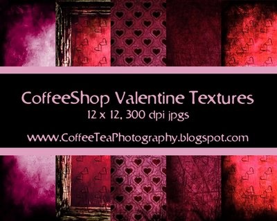 Grungy CoffeeShop Valentine Textures