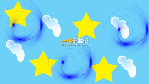 Swirl Stars Clouds