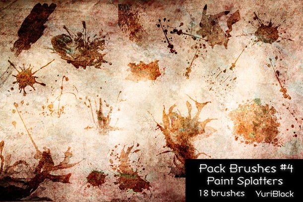 Grunge Paint Splatters