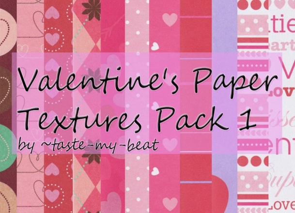 Valentine’s Paper Textures  Pack 1