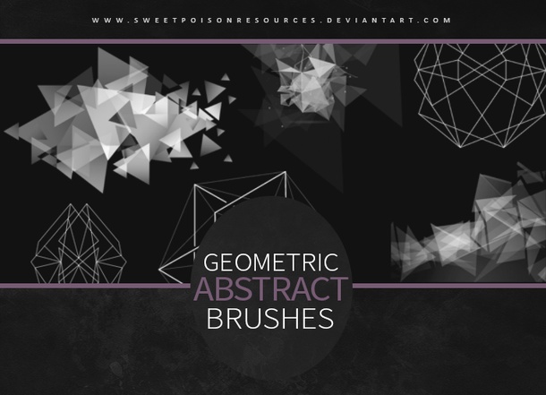Abstract Geometric Shape Brushes