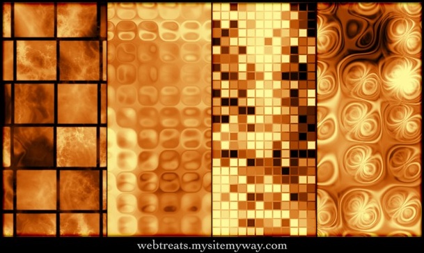 Seamless Warm Copper Patterns