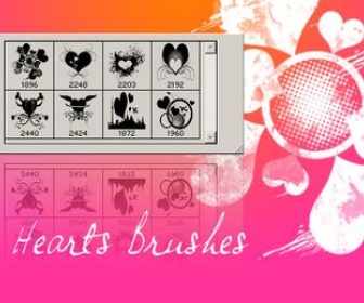 Heart Brushes Pack 3