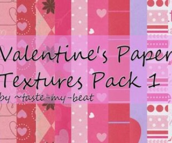 Valentine’s Paper Textures  Pack 1