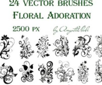 Brushes Floral Adoration