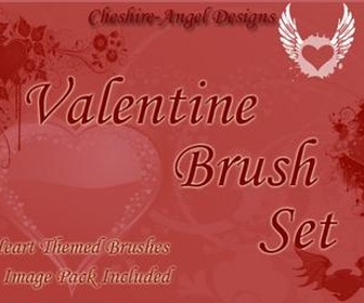 Valentine Brush Set