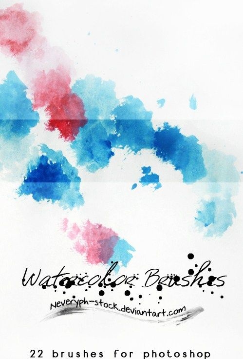 22 Watercolor Brushes