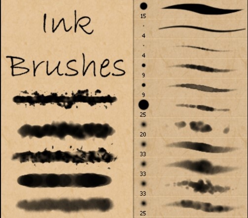 Ink and Watercolor Brushes
