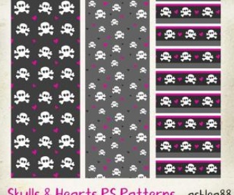 PS Patterns -Skulls and Hearts