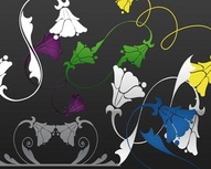 Floral Ornaments Set