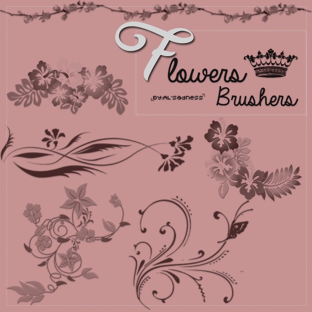 Flowers Brushes Pack