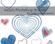 Photoshop Brushes- Hearts