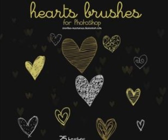 Hearts Brushes II