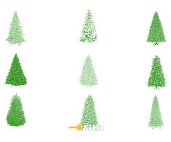 Christmas Tree Photoshop Brush