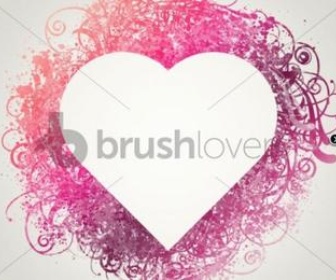 Spatter Heart Frame