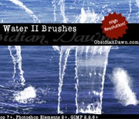Water II Photoshop Brushes