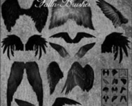 Feathered Angel Wings Brushes
